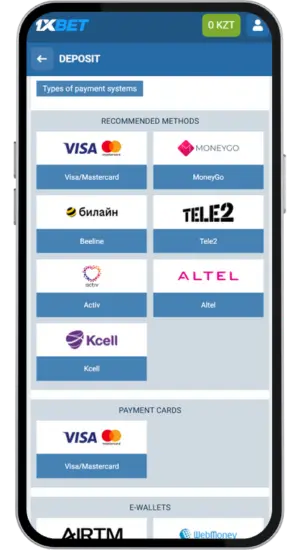 Top up your account